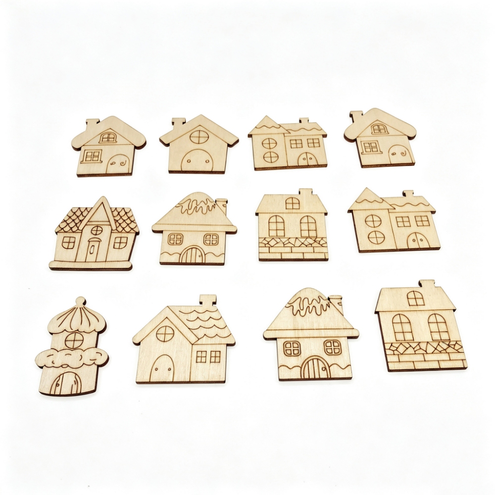 แผ่นไม้ตกแต่งคริสต์มาสขนาด 40  - Christmas Craft Embellishment บทวิจารณ์และราคา