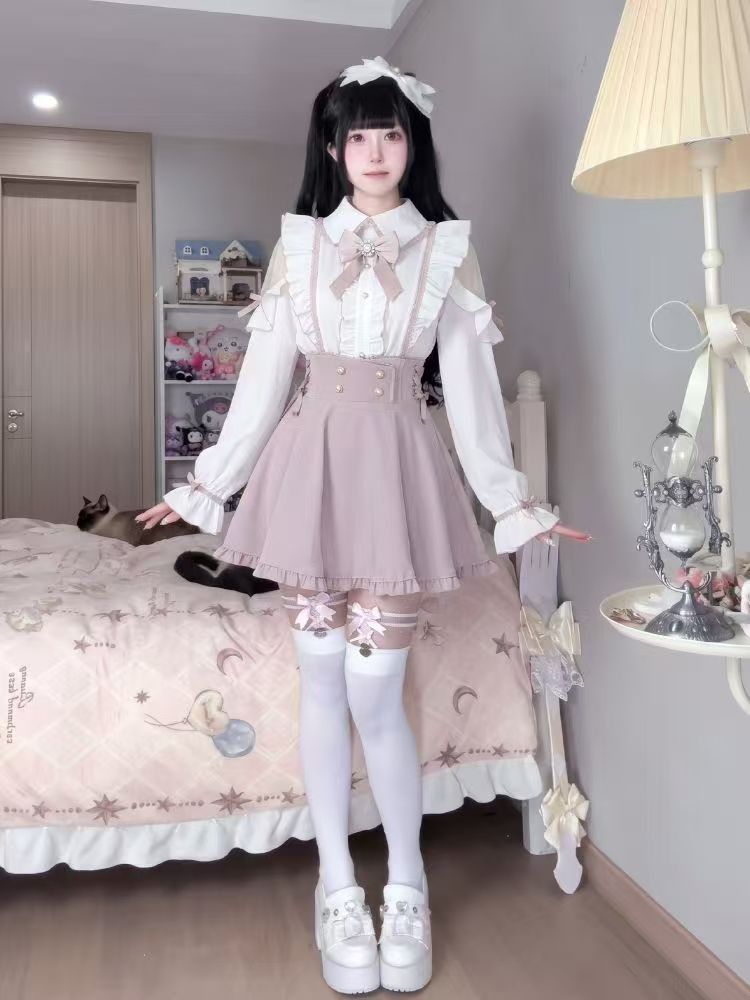 ชุดเซ็ต 2 ชิ้นสไตล์โลลิต้าญี่ป - Elastic Lace Trim บทวิจารณ์และราคา