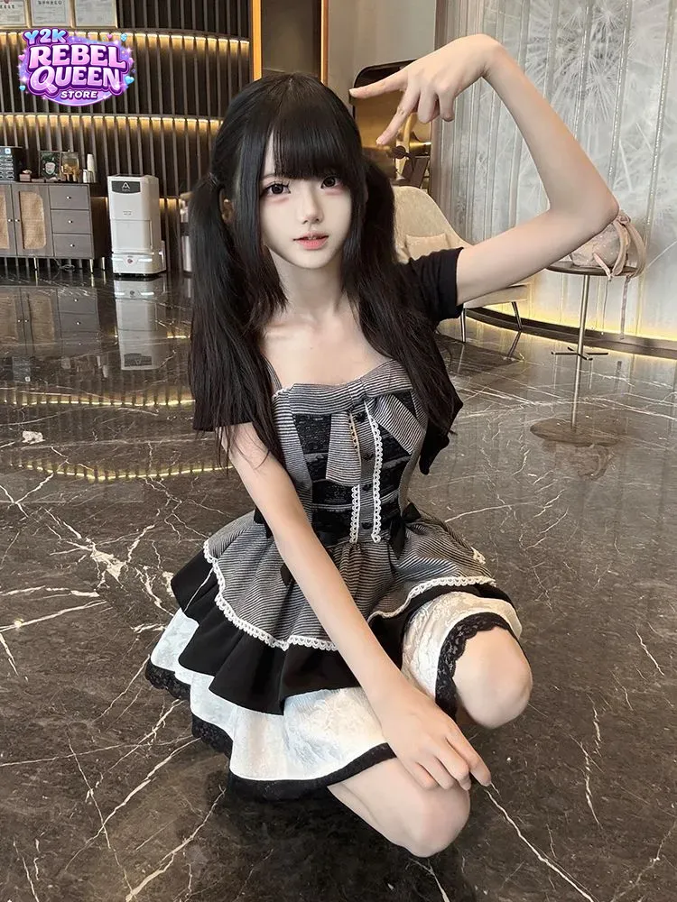 ชุดเดรสแคมิโซลสไตล์ Coquette S - Elastic Lace Trim บทวิจารณ์และราคา