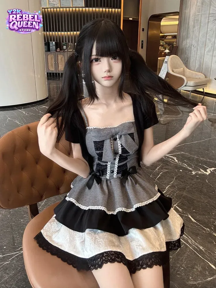 ชุดเดรสแคมิโซลสไตล์ Coquette S - Elastic Lace Trim บทวิจารณ์และราคา