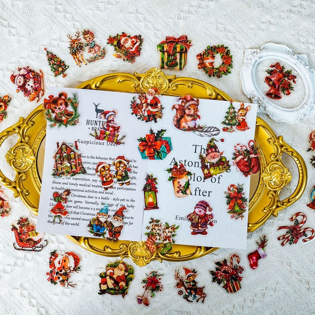 สติกเกอร์ PET ลายซานตาคลอส 50  - Christmas Craft Embellishment บทวิจารณ์และราคา