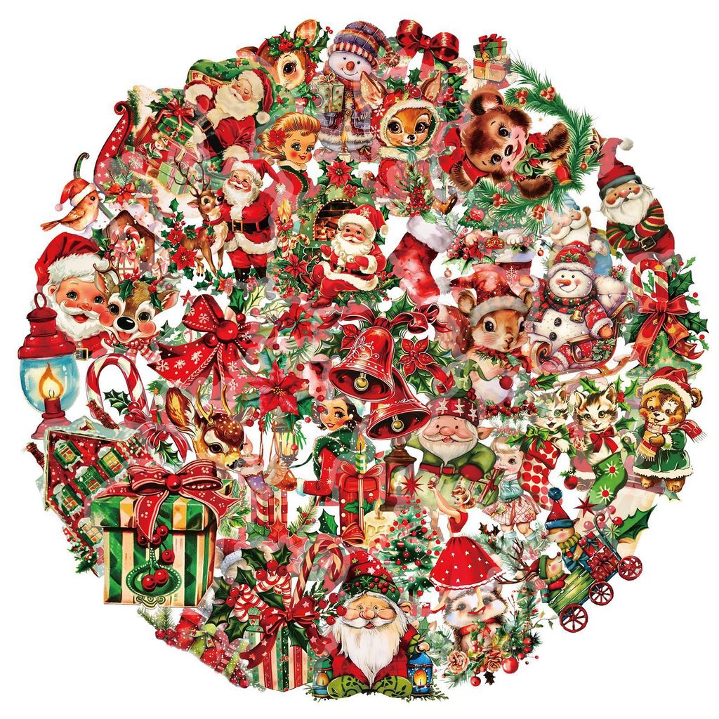 สติกเกอร์ PET ลายซานตาคลอส 50  - Christmas Craft Embellishment บทวิจารณ์และราคา