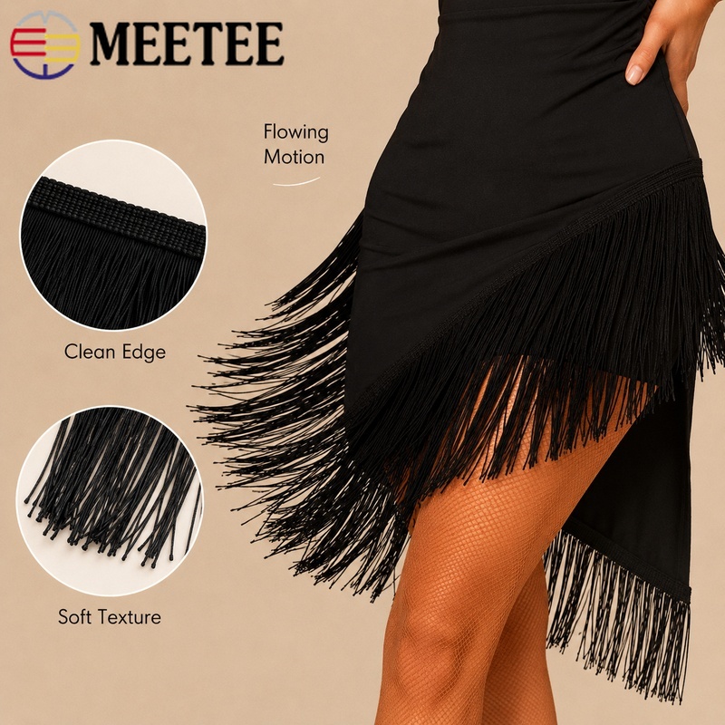 ริบบิ้นพู่ห้อยยาว 1/2/3 เมตร 5 - Fringe Ribbon Sewing บทวิจารณ์และราคา