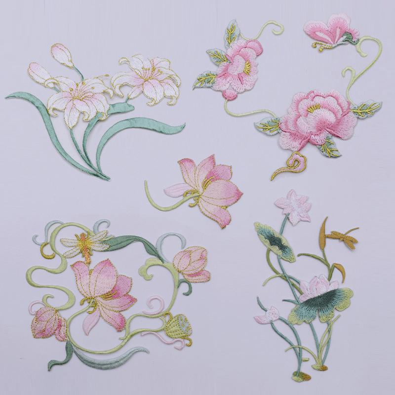 แพทช์ปักลายดอกไม้สำหรับตกแต่งเ - Applique Patch Flower บทวิจารณ์และราคา