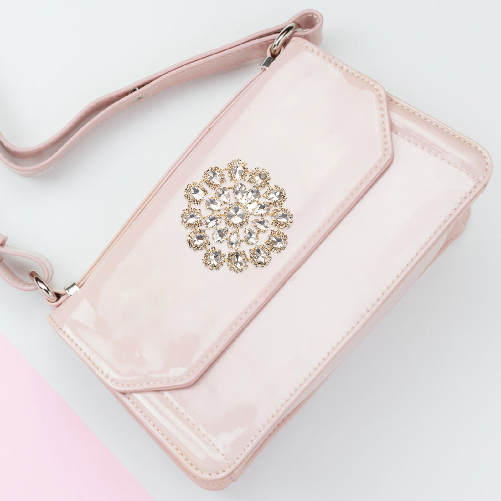 กระดุมดอกไม้ประดับเพชรเทียมแบบ - Applique Patch Flower บทวิจารณ์และราคา