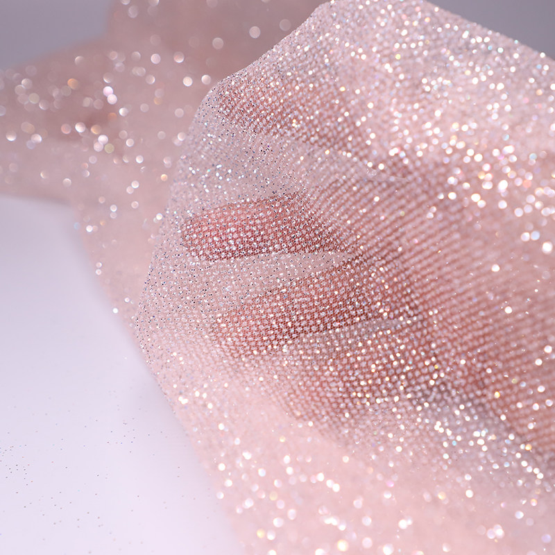 ผ้าตาข่ายกลิตเตอร์เงางาม ขนาด  - Crystal Mesh Fabric บทวิจารณ์และราคา