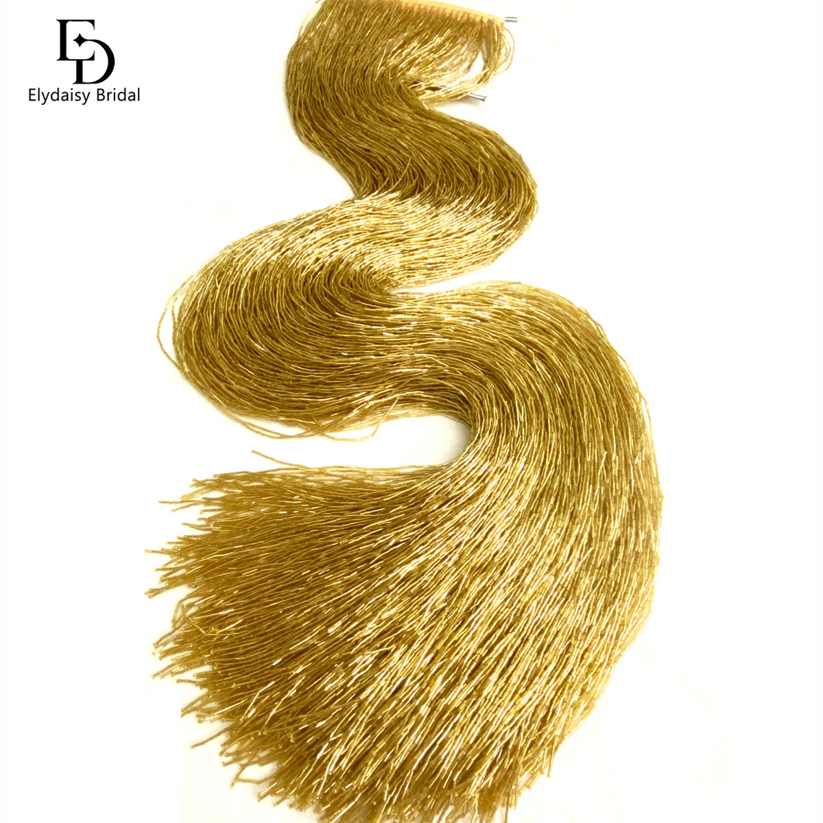 ริบบิ้นซาตินสีแชมเปญ/สีทอง ยาว - Fringe Ribbon Sewing บทวิจารณ์และราคา