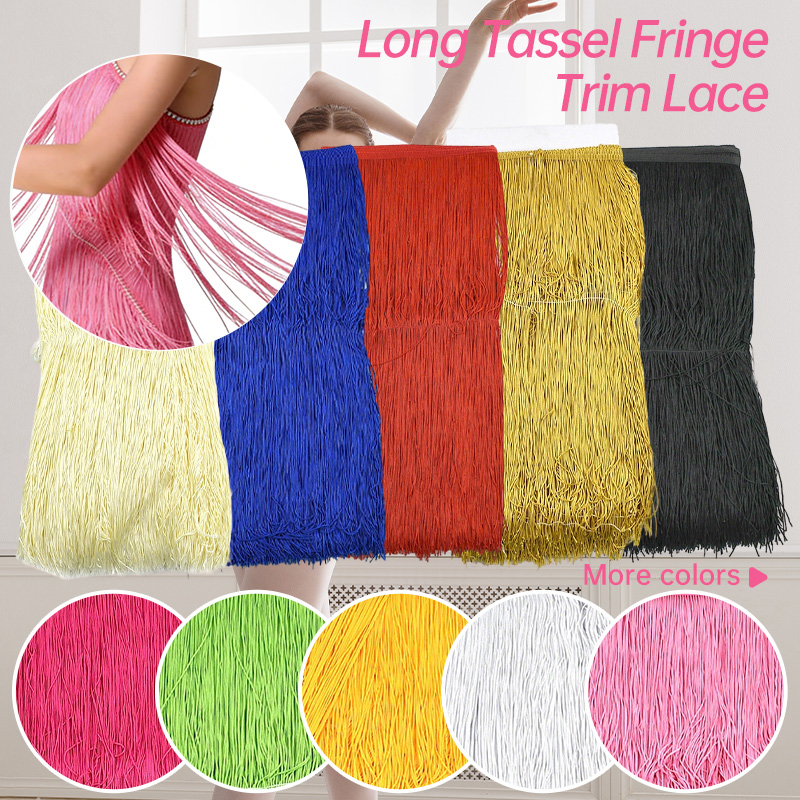 ริบบิ้นพู่ห้อยยาว 1-5 เมตร 50  - Fringe Ribbon Sewing บทวิจารณ์และราคา